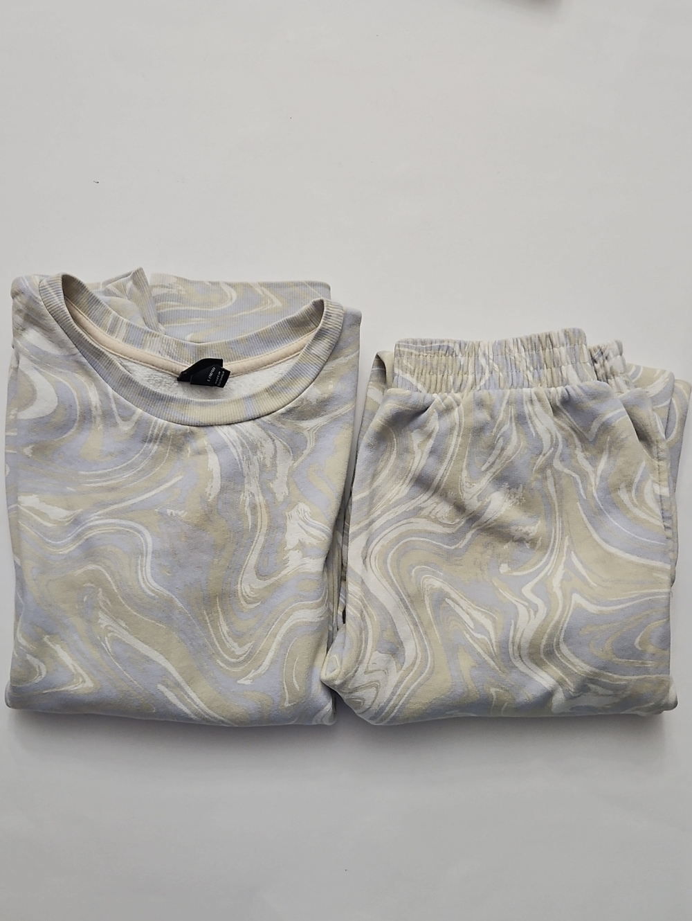 art class Blue and Cream Marble Kids Matching Set